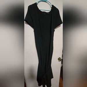 Classic Forest Green Women’s Tie-Hem Dress